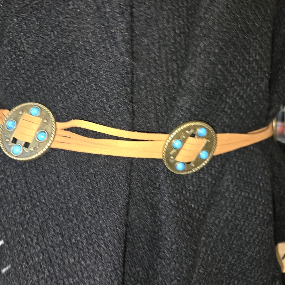 New! Western Beaded Tassel Belt - Picture 4 of 4